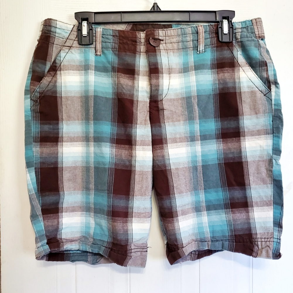 Maurices Plaid Shorts, Size 9/10